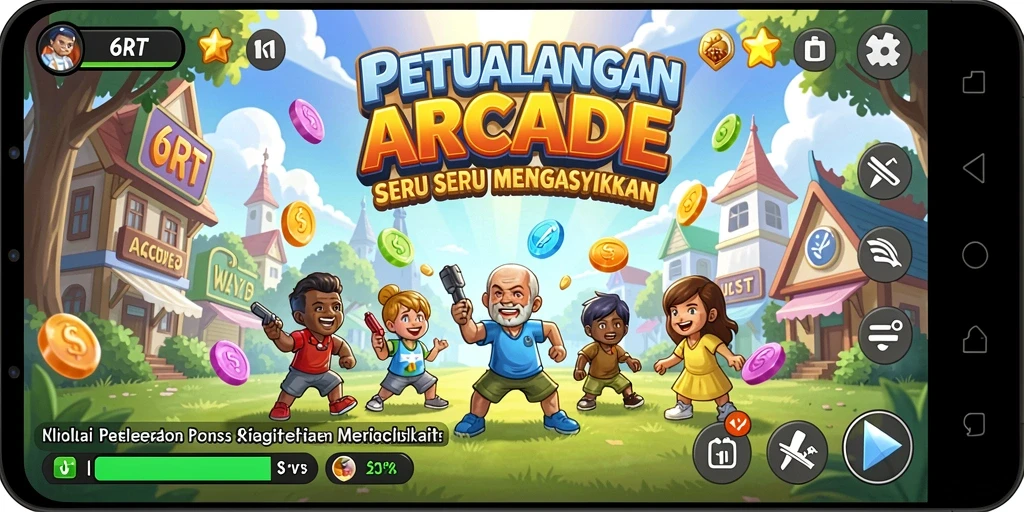 Screenshot 6RT menampilkan gameplay seru di level menantang.