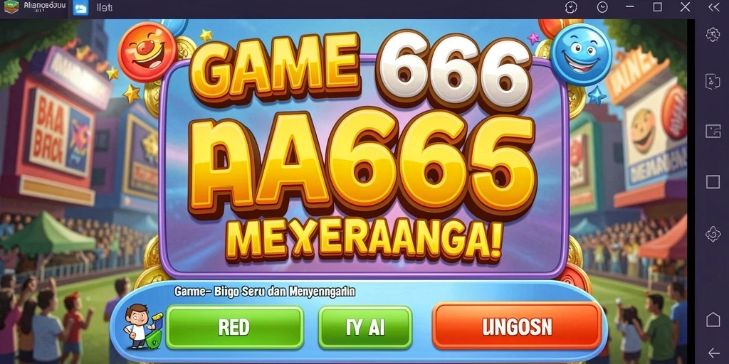 Tampilan gameplay seru dari AA666 dengan interaksi bingo yang menyenangkan.