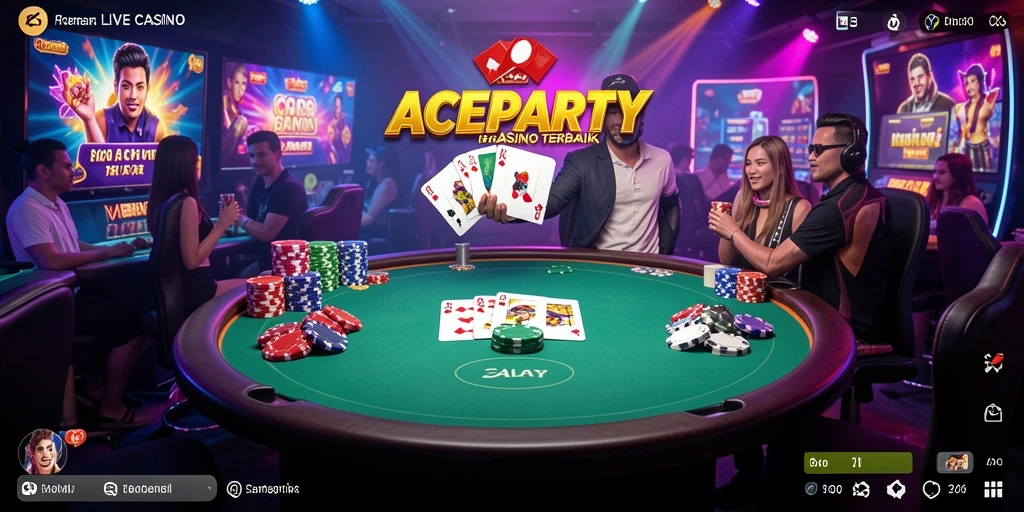 Gameplay Live Casino yang menyenangkan dan interaktif di ACEPARTY.