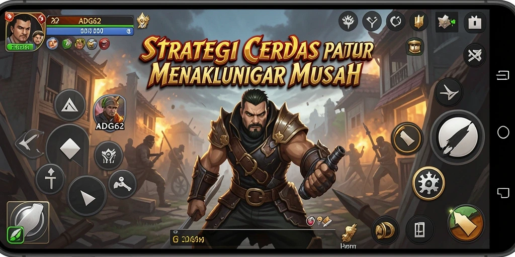 Screenshot ADG62 menampilkan gameplay strategi yang mendebarkan.