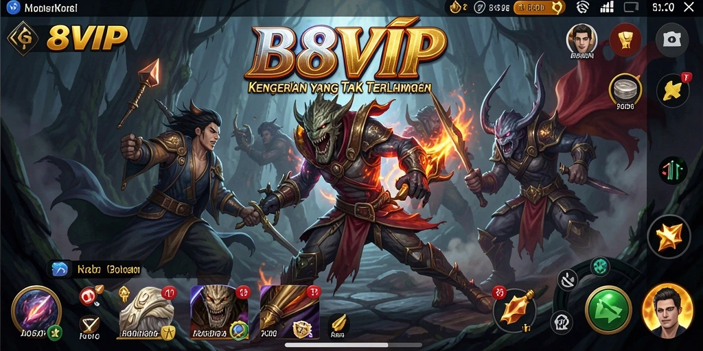 Tangkapan layar dari gameplay B8VIP menampilkan momen mencekam dan mengerikan.