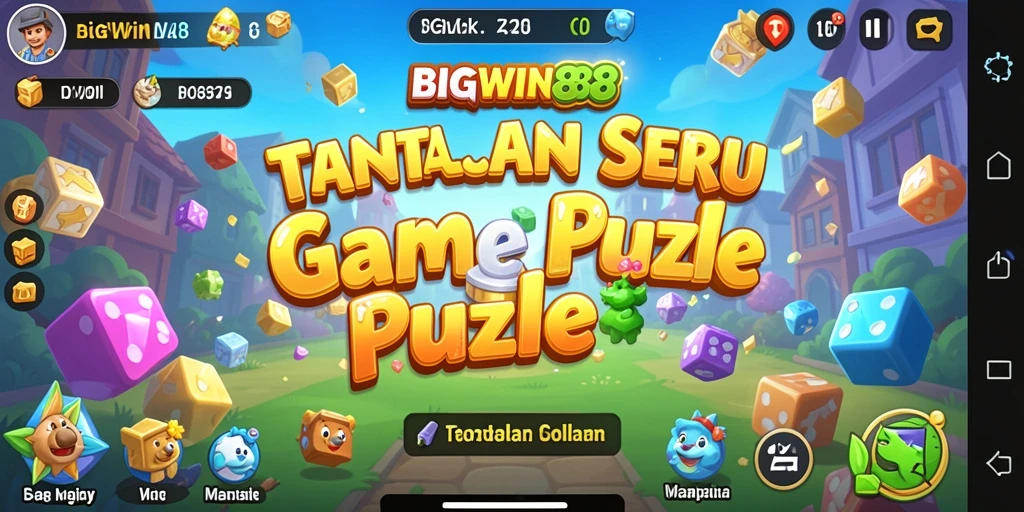 Screenshot gameplay BIGWIN88 menampilkan tantangan puzzle yang menyenangkan.