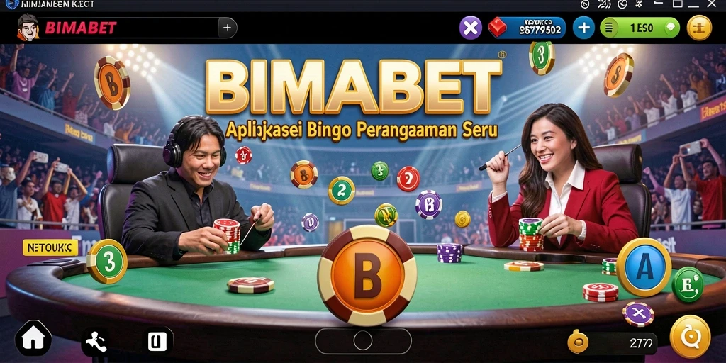 Tampilan gameplay Bingo di aplikasi BIMABET yang seru dan interaktif.