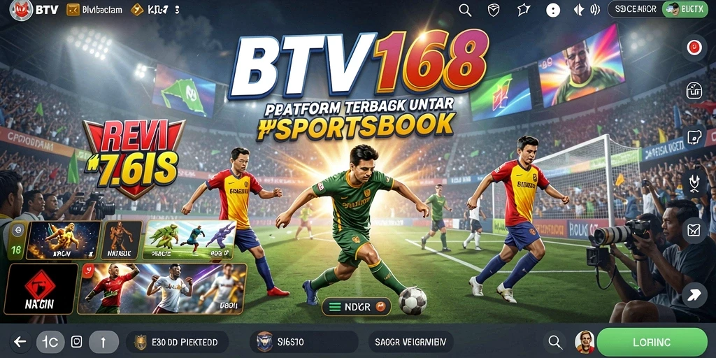 Tampilan utama BTV168 dengan fitur taruhan olahraga yang menarik.