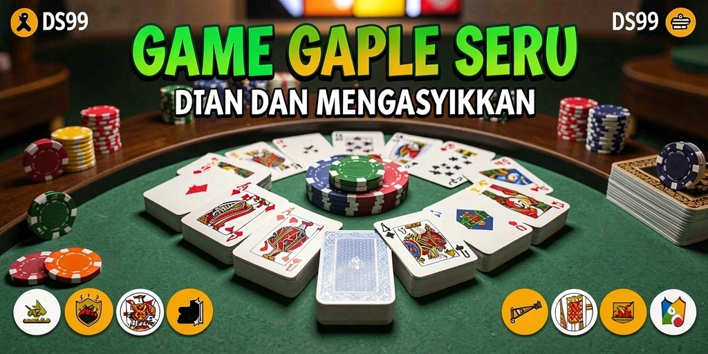 Tampilan gameplay Gaple yang seru dan interaktif.
