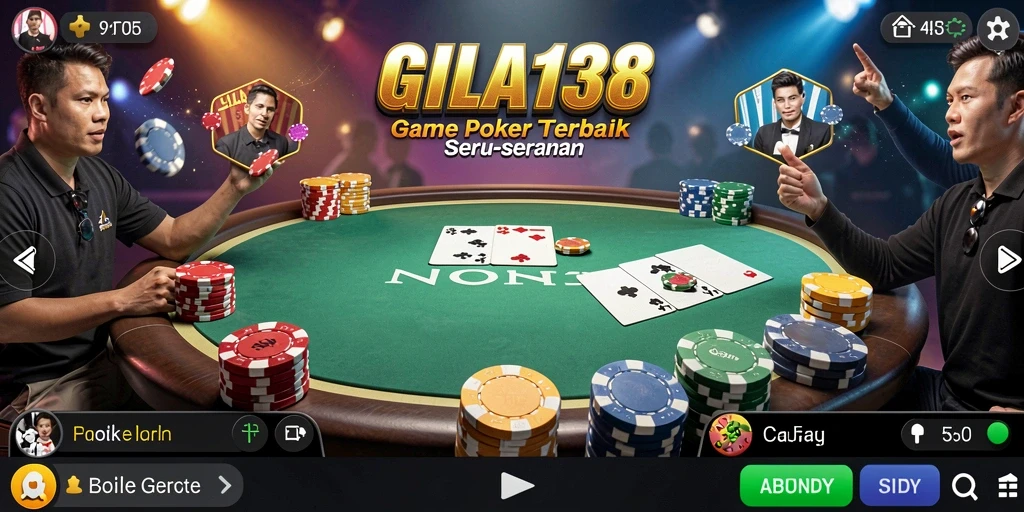 Menampilkan gameplay seru Poker di GILA138.