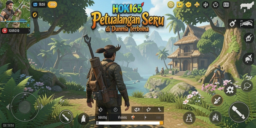 Tampilan gameplay seru HOKI65 saat pemain menjelajahi dunia terbuka.