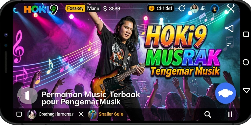 Screenshot HOKI9 menampilkan gameplay musik yang seru dan interaktif.