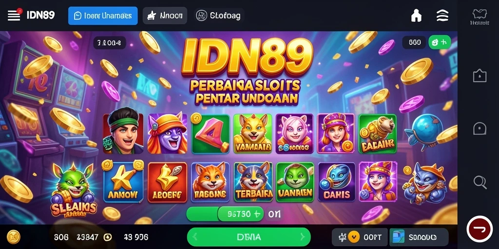 Screenshot gameplay IDN89 menunjukkan suasana permainan slot yang seru.