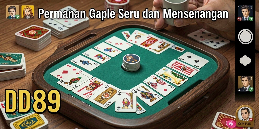 Screenshot gameplay IDR89 menampilkan keseruan bermain Gaple.