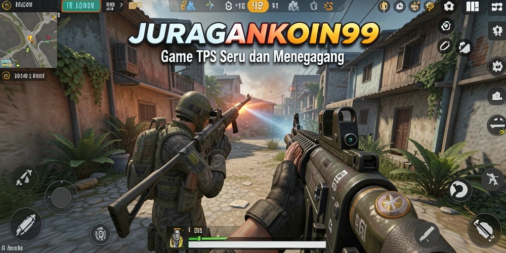 Tangkapan layar gameplay JURAGANKOIN99 menunjukkan momen menegangkan saat bertempur.