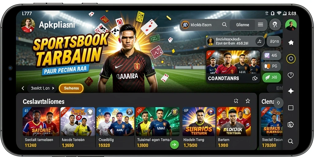Tampilan gameplay taruhan olahraga yang menarik dan interaktif.