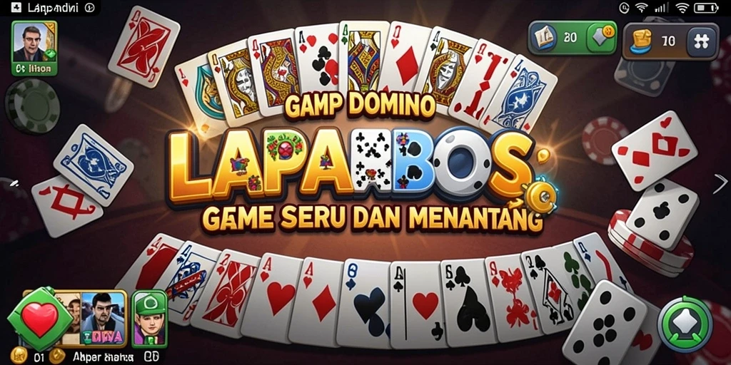 Screenshot gameplay LAPARBOS dengan aksi seru permainan Domino.