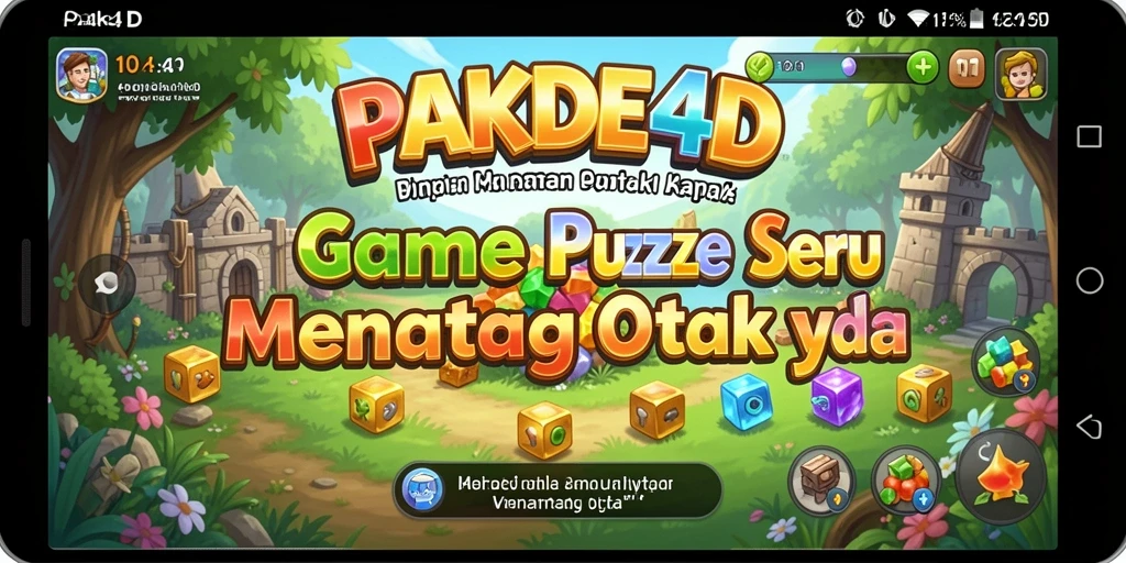Tampilan gameplay menarik dari PAKDE4D yang menantang otak.