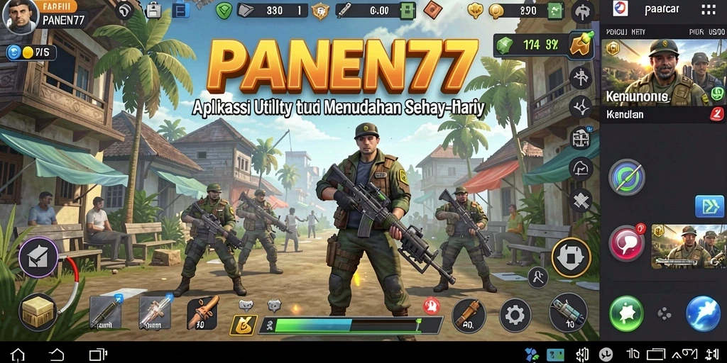 Screenshot PANEN77 menunjukkan antarmuka pengguna yang bersih dan intuitif.