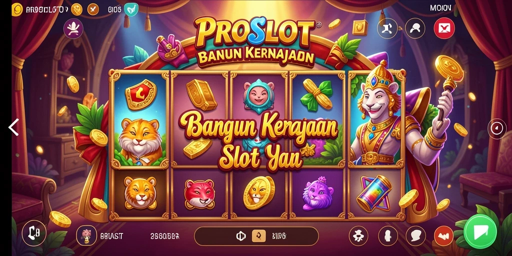 Screenshot gameplay PROSLOT dengan tampilan kasino yang menawan.