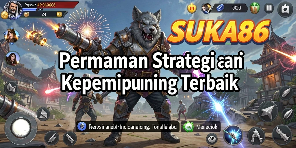 Tampilan gameplay <strong>SUKA86</strong> menunjukkan strategi epik dan pertempuran seru.