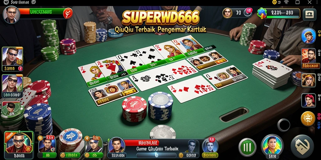 Tampilan gameplay QiuQiu yang mendebarkan di SUPERWD666.