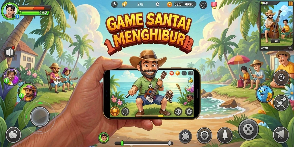 Tampilan utama gameplay T6 yang ceria dan menghibur.