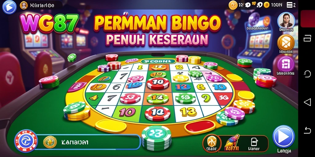 Screenshot gameplay Bingo WG87 yang penuh aksi dan keseruan.
