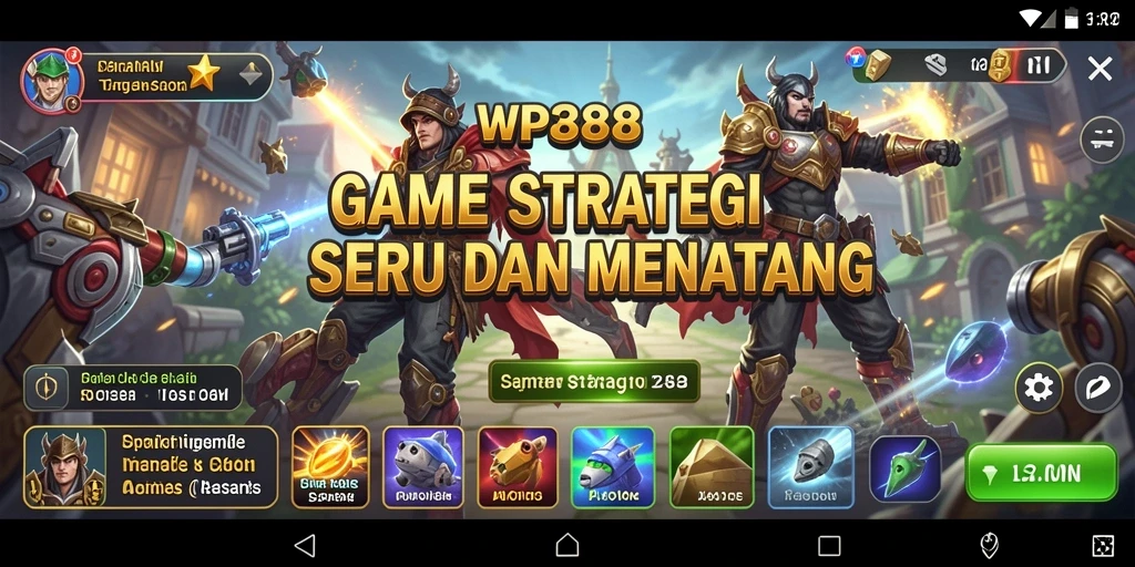 Screenshot gameplay WP888 dengan aksi strategi yang seru.