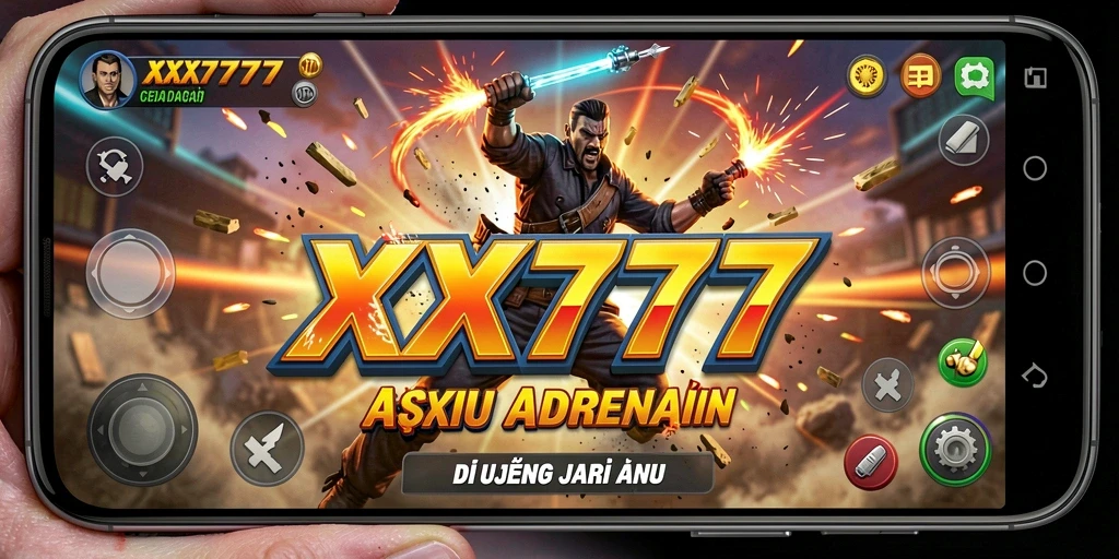 Tangkapan layar XXX777 menampilkan pertarungan aksi yang mendebarkan.