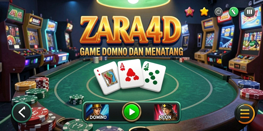 Gameplay seru ZARA4D yang memperlihatkan strategi domino.